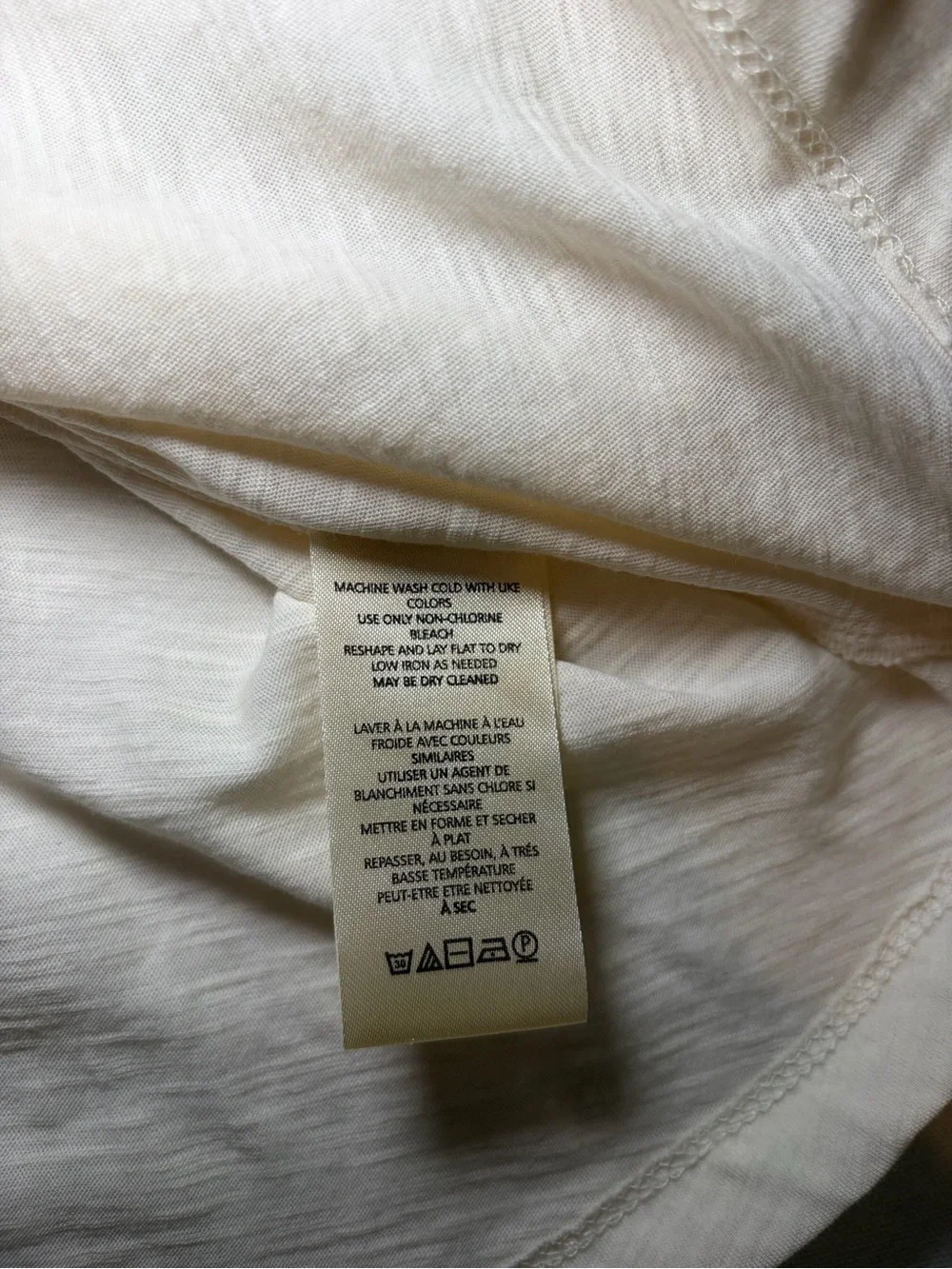 Anthropologie Cream Smocked Ruffle Yoke Blouse‎
